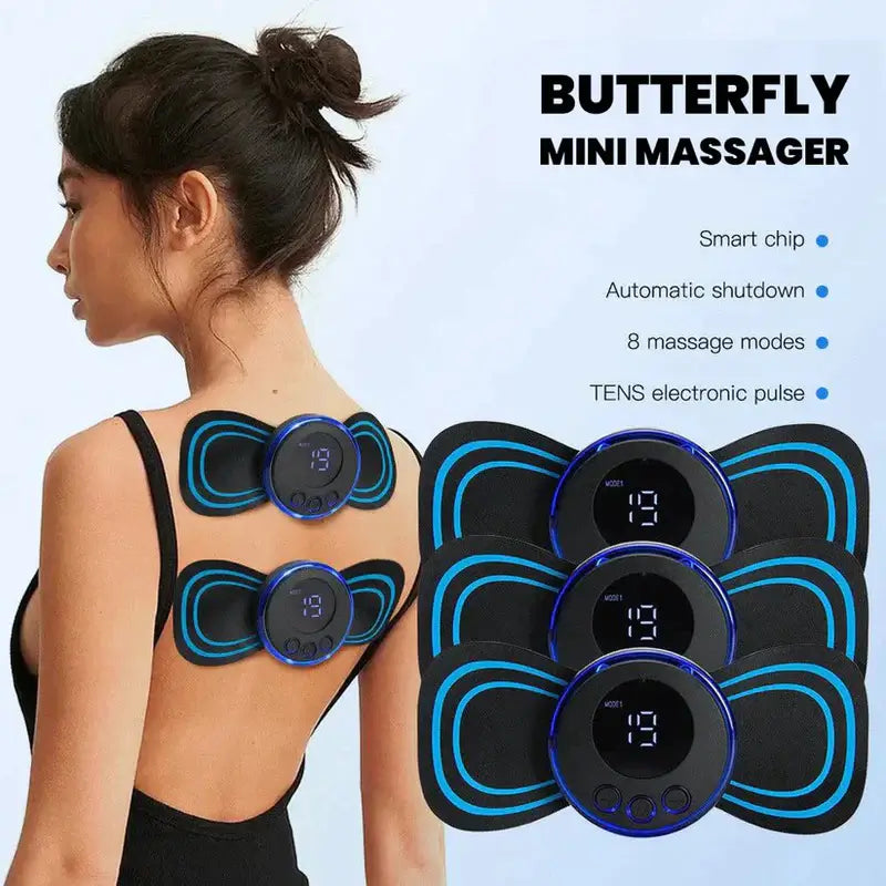 Mini Butterfly Massager – Portable Electric Muscle Stimulator