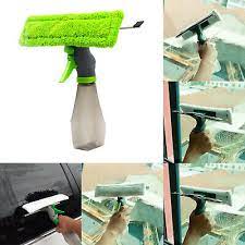 3-in-1 Spray Window Cleaner – Glass Wiper with Built-In Bottle