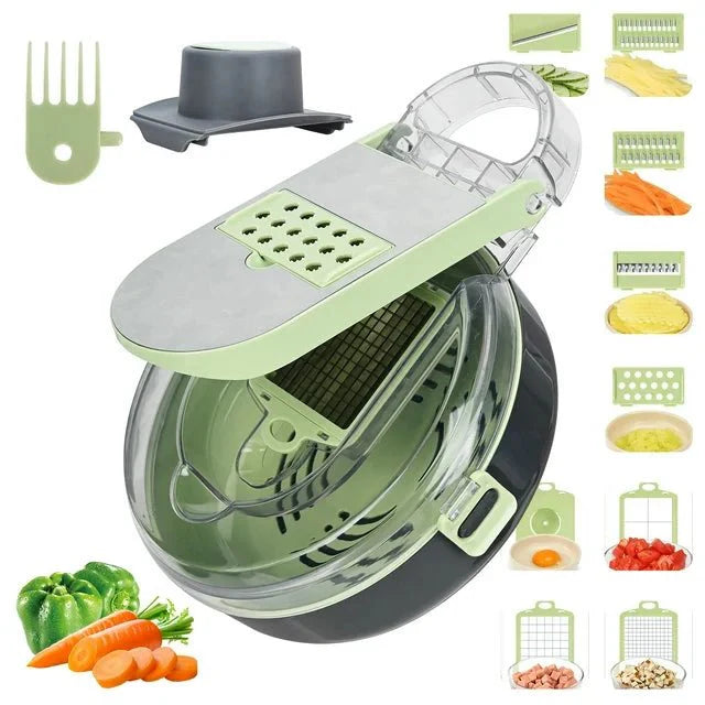 9-in-1 Vegetable Cutter – Multifunction Slicer & Chopper Tool