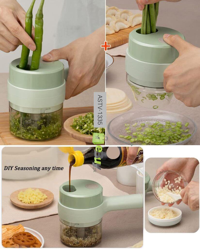 Gatling Food Chopper – Manual Vegetable Cutter & Slicer