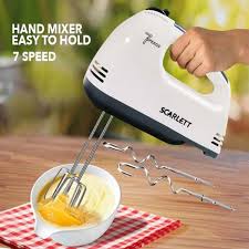 Super 7-Speed Hand Mixer – Powerful Electric Kitchen Beater