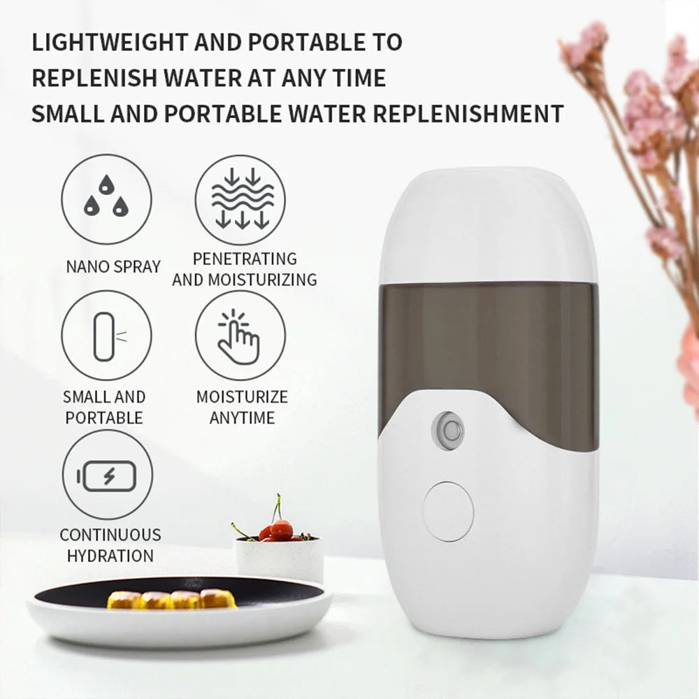 Nano Mist Sprayer – Portable Facial Hydrator & Skin Moisturizer