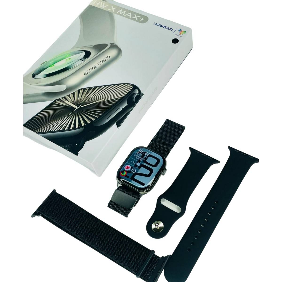 HW X MAX+ Smartwatch – 50 mm AMOLED Fitness & Health Watch