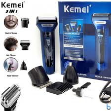 Kemei 3-in-1 Electric Shaver – Trimmer, Nose & Beard Groomer