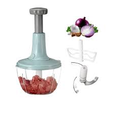 Handheld Vegetable Chopper – Manual Hand Press Food Cutter
