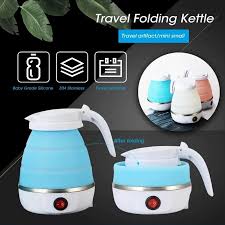 Travel Folding Electric Kettle – Portable Silicone Hot Water Boiler