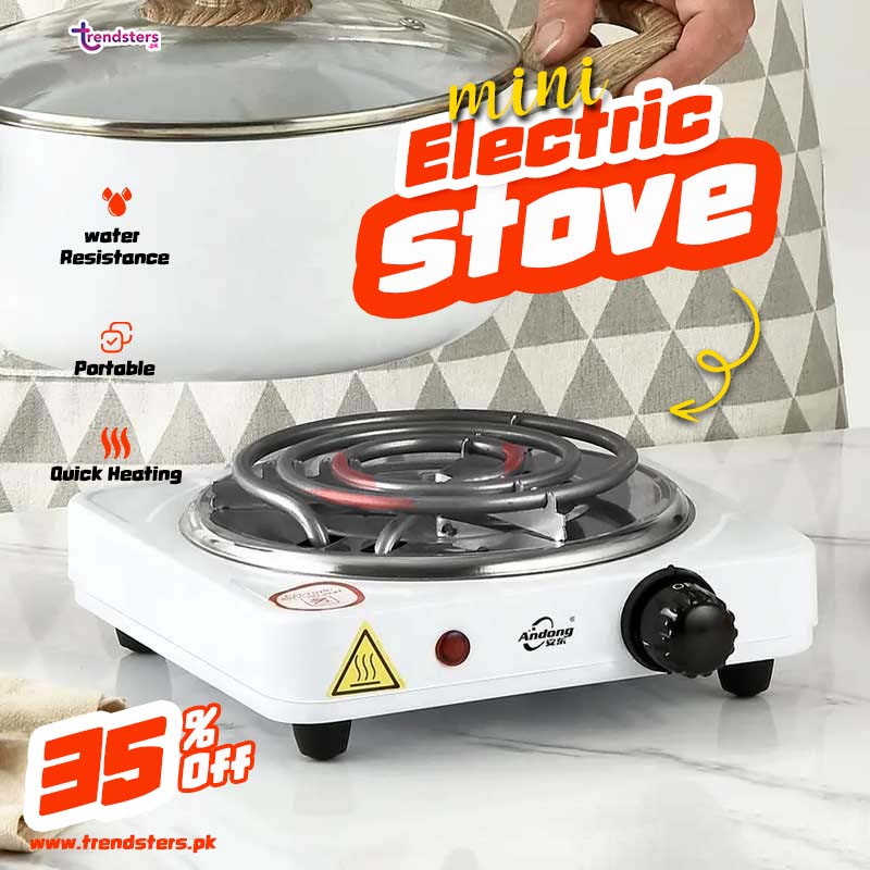 1000W Portable Electric Stove – Single Hot Plate for Home & Travel