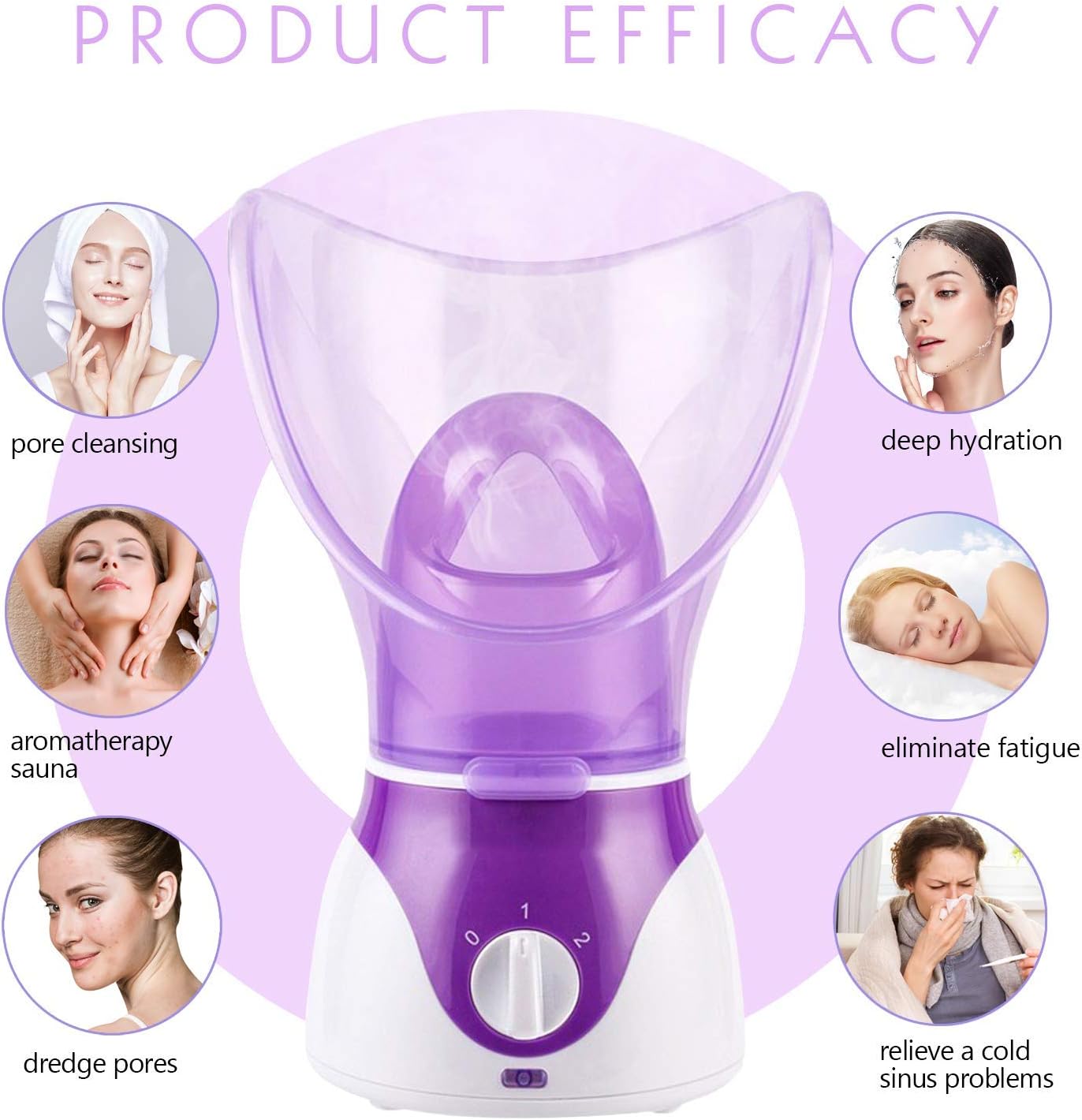 Moisturizer Facial Steamer – Portable Face Hydration & Spa Device