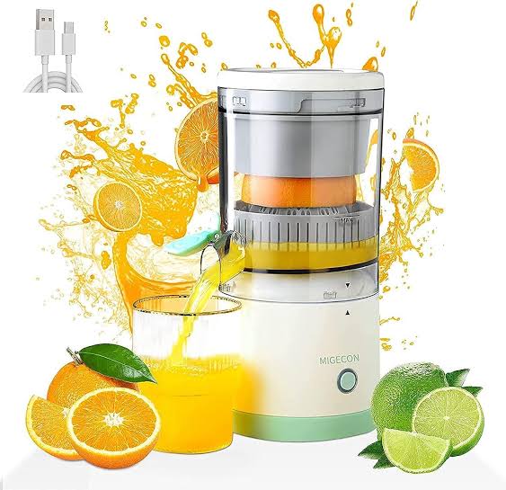 Portable Citrus Juicer – Electric Mini Orange & Lemon Squeezer