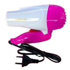 Mini Portable Hair Dryer – Foldable Travel Dryer (Pink Color)