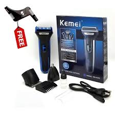 Kemei 3-in-1 Electric Shaver – Trimmer, Nose & Beard Groomer