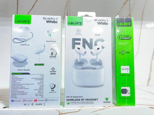 BXAirPro2 – White | ENC | Extreme Sound Clarity