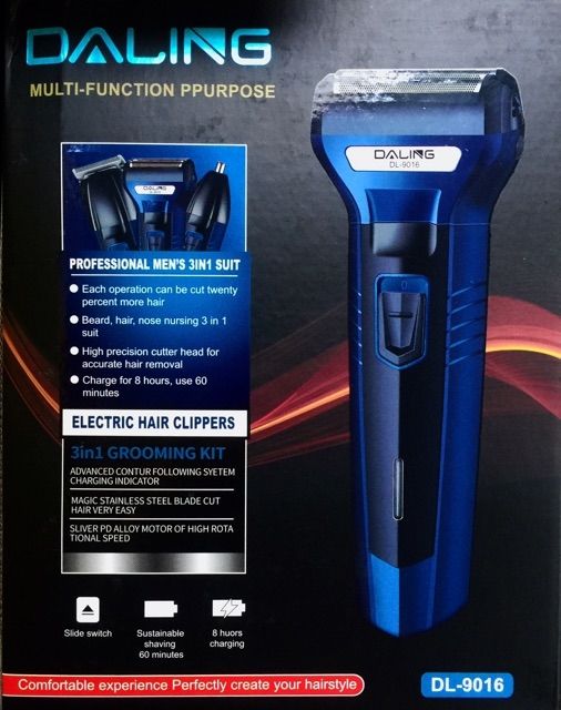 Kemei 3-in-1 Electric Shaver – Trimmer, Nose & Beard Groomer