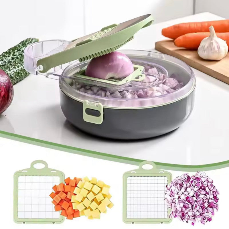 9-in-1 Vegetable Cutter – Multifunction Slicer & Chopper Tool