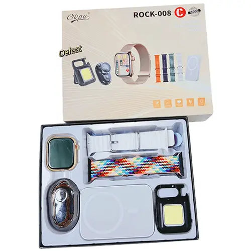 Rock O08 Smart Watch – Wireless Charger + 3 Straps
