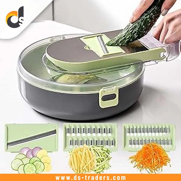 9-in-1 Vegetable Cutter – Multifunction Slicer & Chopper Tool